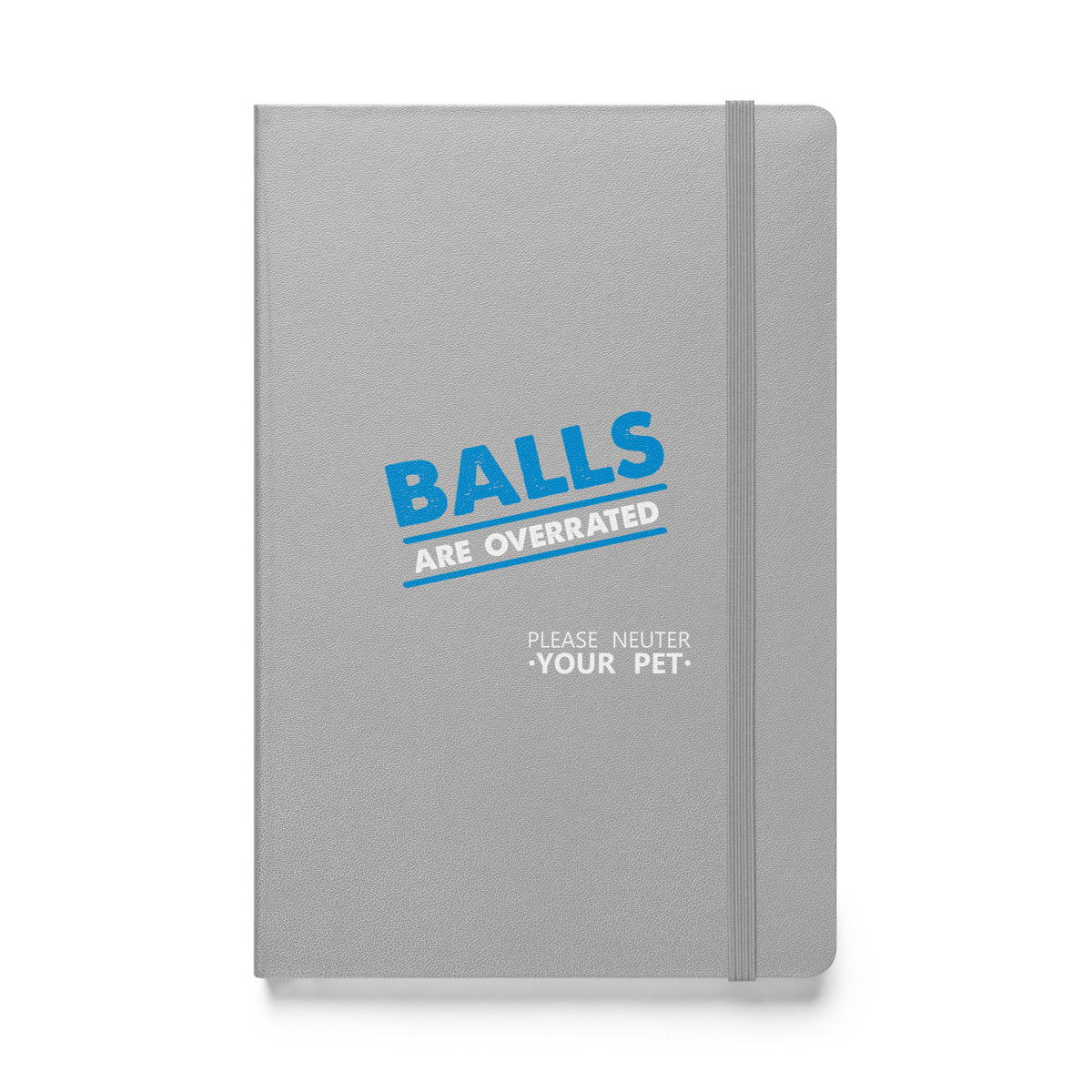 Balls are overrated Hardcover bound notebook-Hardcover Bound Notebook | JournalBook®-I love Veterinary