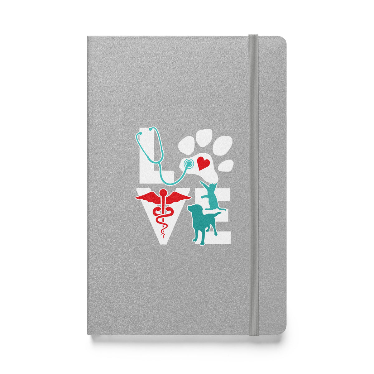 Love Veterinary cat and dog Hardcover bound notebook-I love Veterinary