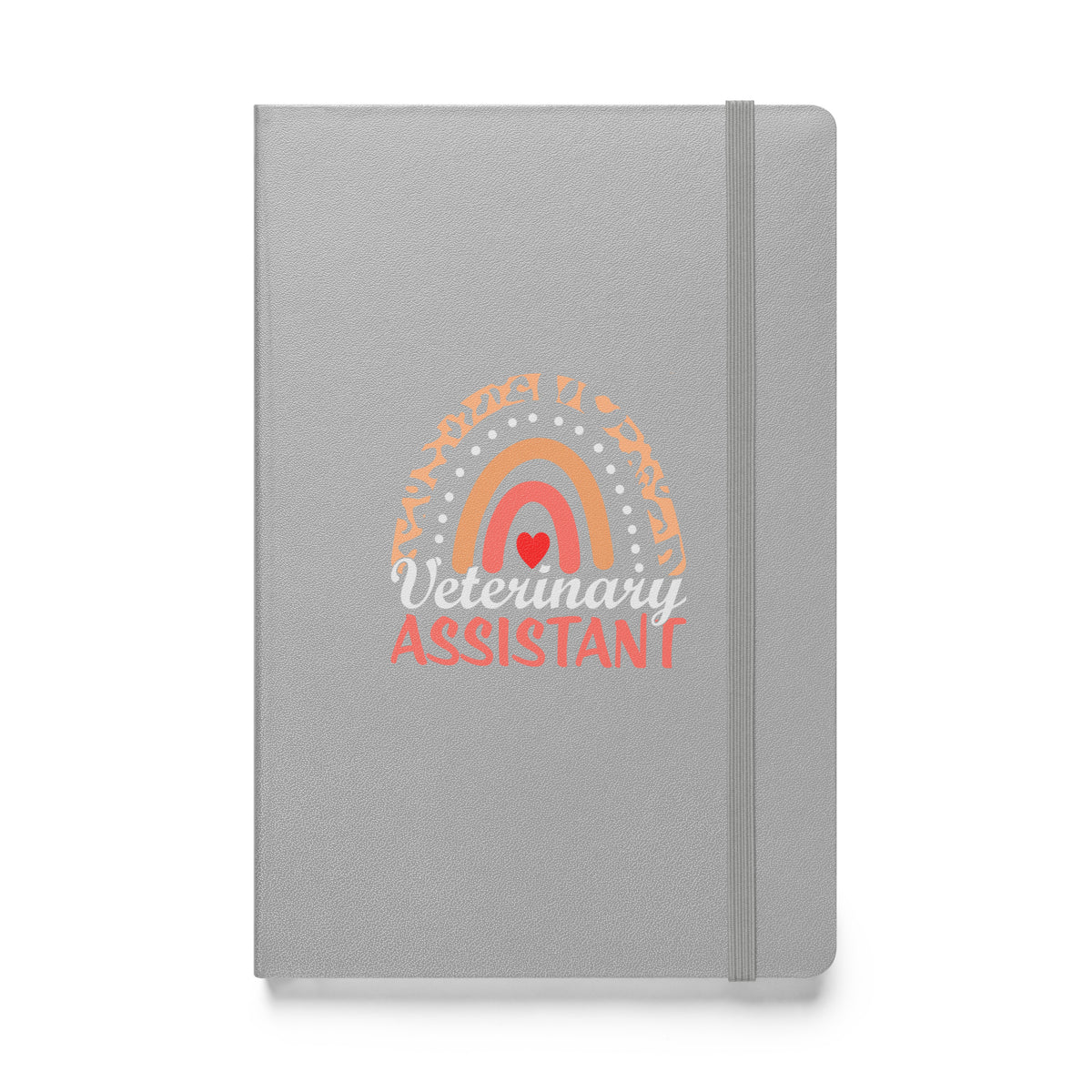 Veterinary Assistant Heart Hardcover-bound notebook-Hardcover Bound Notebook | JournalBook®-I love Veterinary