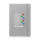 I am a... Vet Tech Hardcover bound notebook-Hardcover Bound Notebook | JournalBook®-I love Veterinary