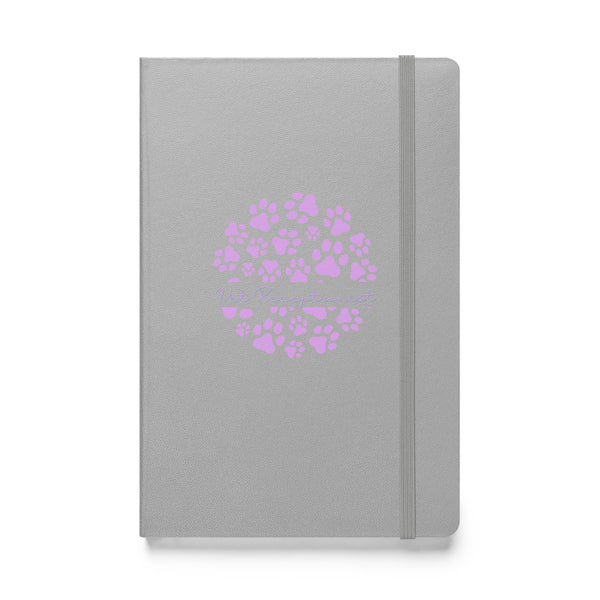 Vet Receptionist circle paws pattern, Hardcover-bound notebook-I love Veterinary