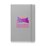I'm a vet receptionist, I solve problems 2, Hardcover-bound notebook-I love Veterinary