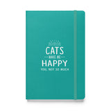 Cats make me happy Hardcover bound notebook-Hardcover Bound Notebook | JournalBook®-I love Veterinary