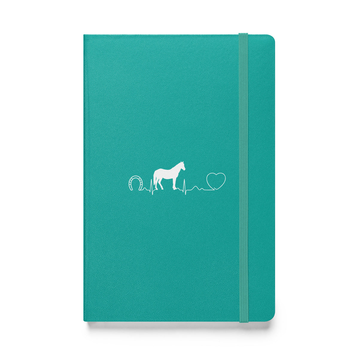 Horse Pulse Hardcover bound notebook-Hardcover Bound Notebook | JournalBook®-I love Veterinary