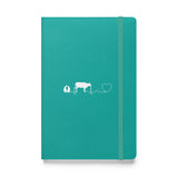 Cow Pulse Hardcover bound notebook-Hardcover Bound Notebook | JournalBook®-I love Veterinary