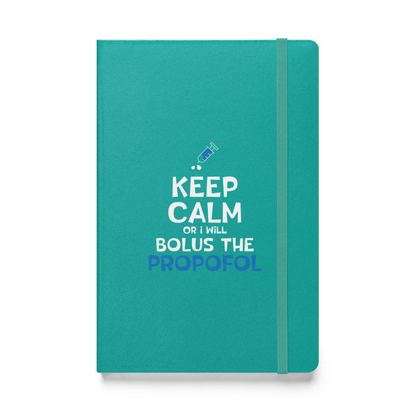 Bolus the propofol Hardcover bound notebook-Hardcover Bound Notebook | JournalBook®-I love Veterinary