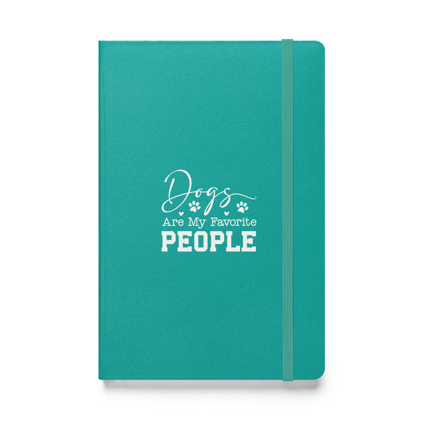 Dogs Are My Favorite People Hardcover-bound notebook-Hardcover Bound Notebook | JournalBook®-I love Veterinary