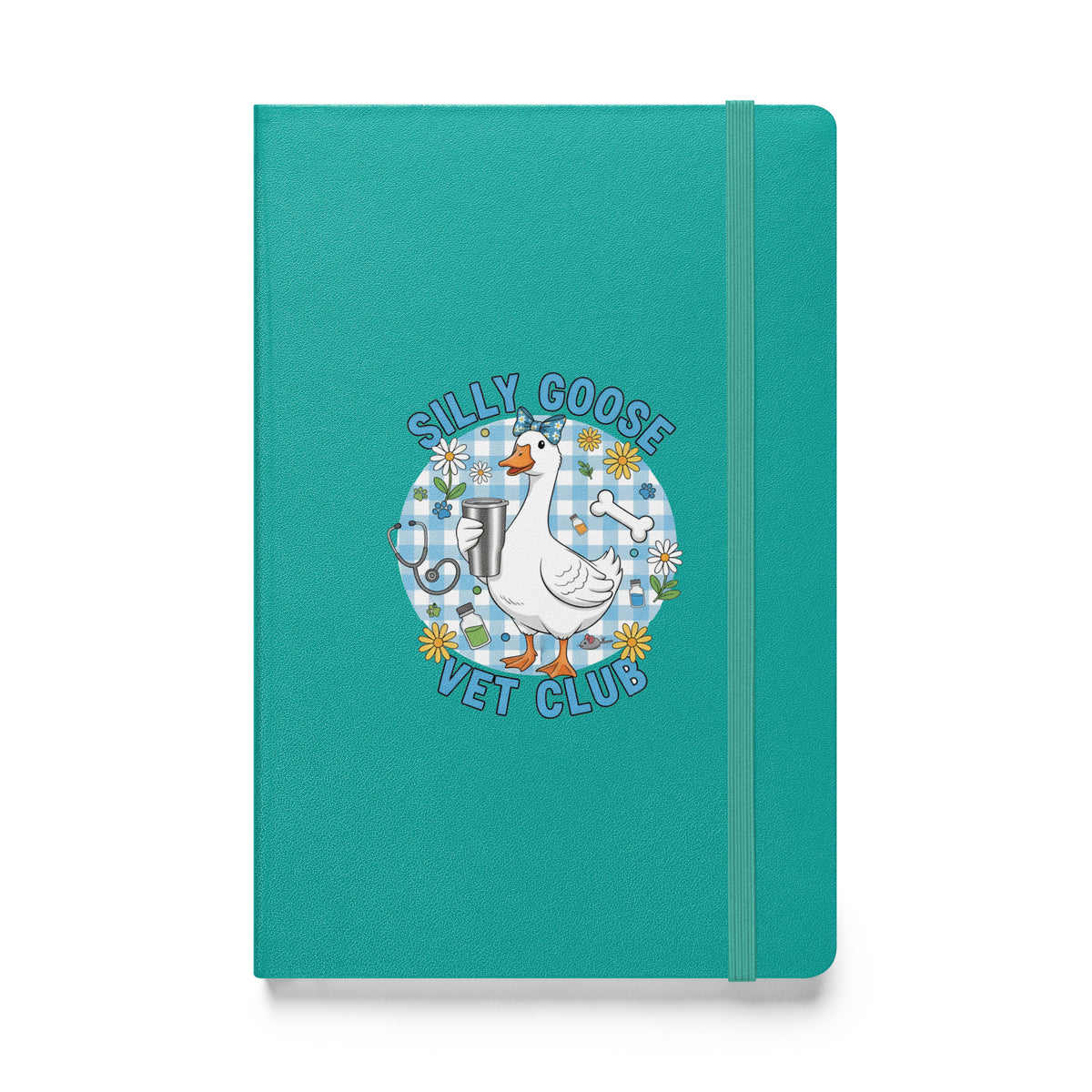 Silly Goose Vet Club Hardcover-bound notebook-Hardcover Bound Notebook | JournalBook®-I love Veterinary
