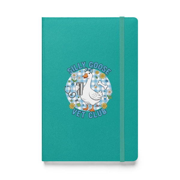 Silly Goose Vet Club Hardcover-bound notebook-Hardcover Bound Notebook | JournalBook®-I love Veterinary
