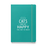 Cats make me happy Hardcover bound notebook-Hardcover Bound Notebook | JournalBook®-I love Veterinary