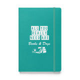 Books and Dogs Hardcover bound notebook-Hardcover Bound Notebook | JournalBook®-I love Veterinary
