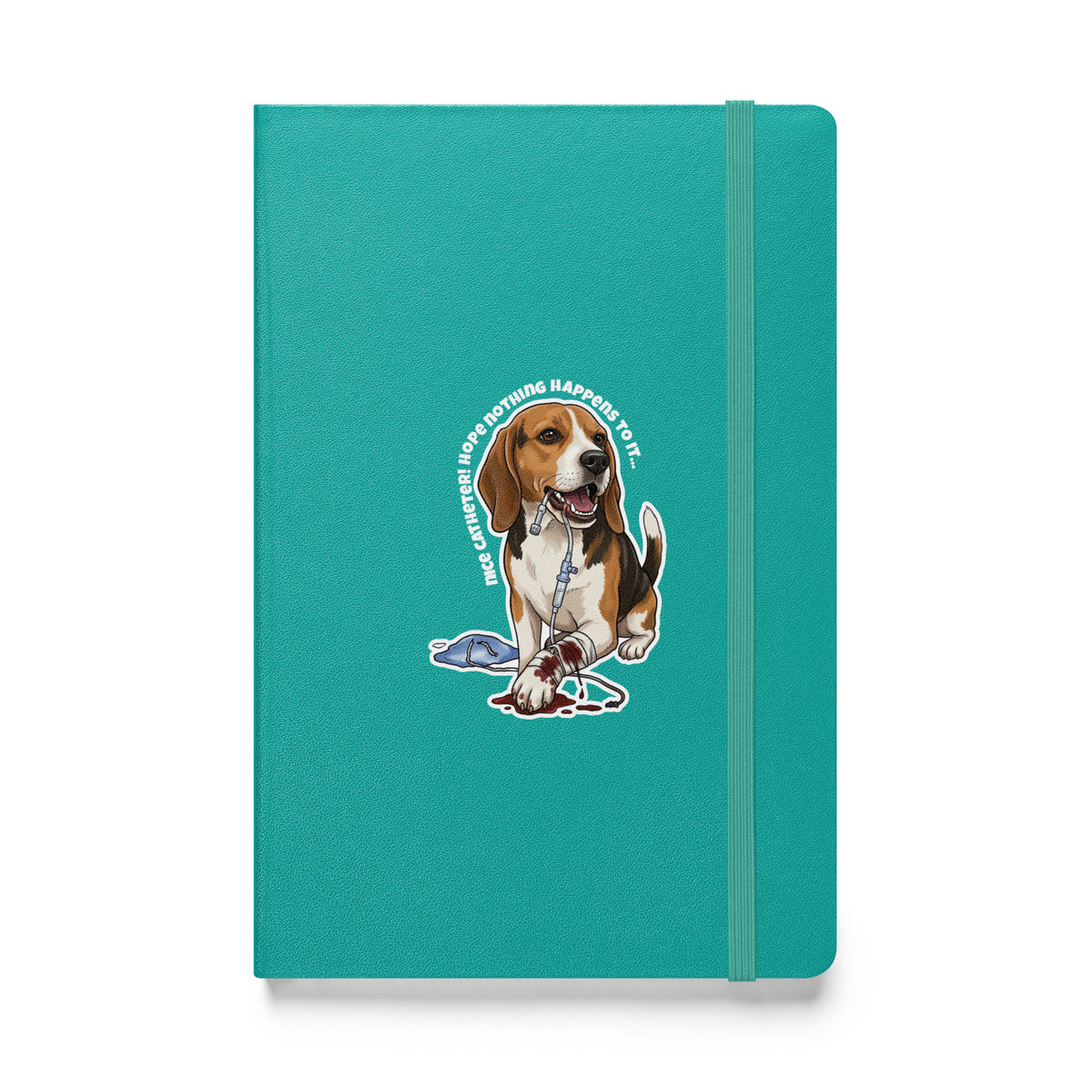 Nice catheter!, Hardcover-bound notebook-I love Veterinary