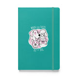 When life sucks pet a dog, Hardcover-bound notebook-I love Veterinary
