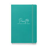 Paws and enjoy the little things, Hardcover-bound notebook-I love Veterinary