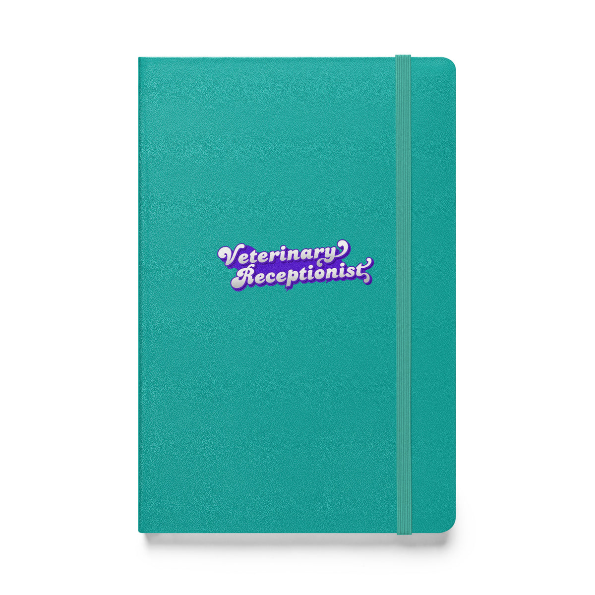 Veterinary Receptionist, Hardcover-bound notebook-I love Veterinary