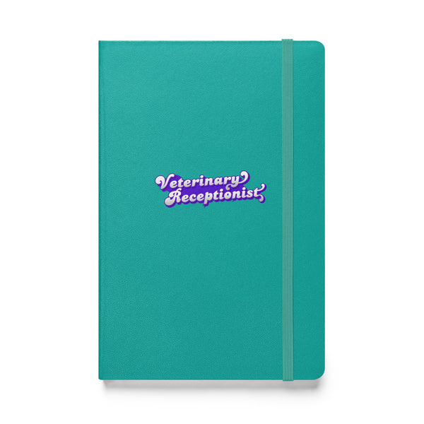 Veterinary Receptionist, Hardcover-bound notebook-I love Veterinary