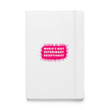 World's best veterinary receptionist color splash, Hardcover-bound notebook-I love Veterinary