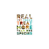 Real Vet Techs Treat More Than One Species Bubble-free stickers-Kiss-Cut Stickers-I love Veterinary