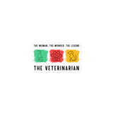 The woman, the wonder, the legend - the Veterinarian Sticker-I love Veterinary