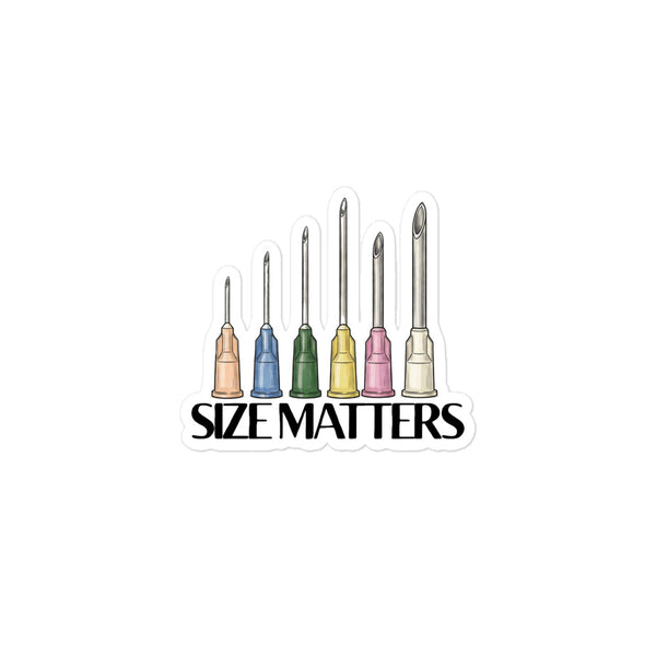 Size matters Bubble-free stickers-I love Veterinary