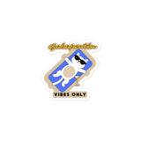 Gabapentin vibes only Bubble-free stickers-I love Veterinary