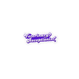 Veterinary Receptionist Bubble-free stickers-I love Veterinary