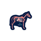 ezyVet Horse Bubble-free stickers-Kiss-Cut Stickers-I love Veterinary