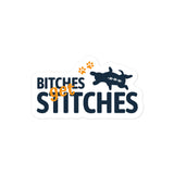 Bitches get stitches Bubble-free stickers-Kiss-Cut Stickers-I love Veterinary