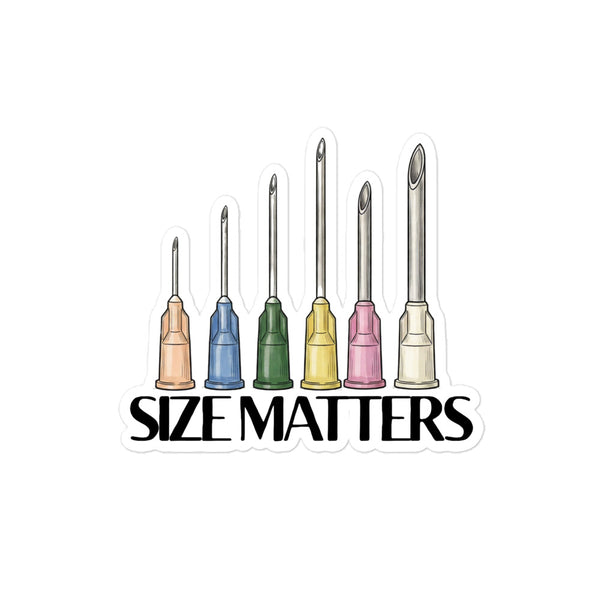 Size matters Bubble-free stickers-I love Veterinary