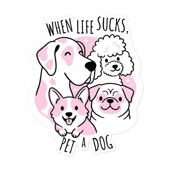 Bubble-free stickers-I love Veterinary