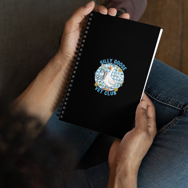 Silly Goose Vet Club Spiral notebook-Spiral Notebook-I love Veterinary