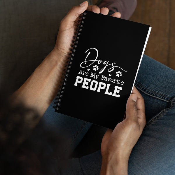 Dogs Are My Favorite People Spiral notebook-Spiral Notebook-I love Veterinary