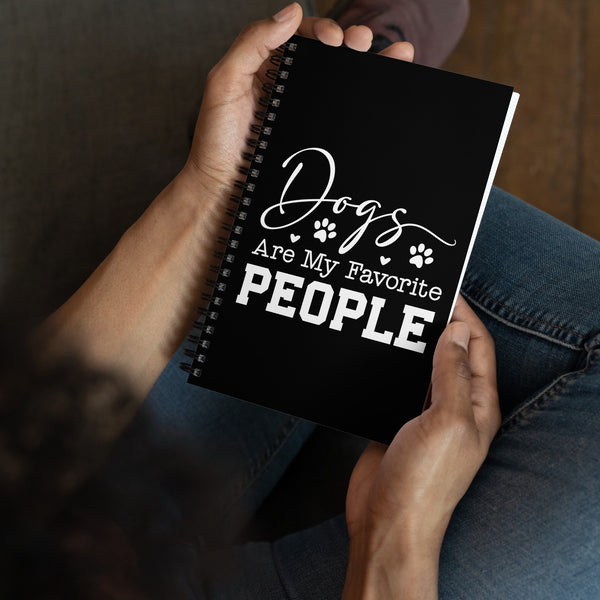 Dogs Are My Favorite People Spiral notebook-Spiral Notebook-I love Veterinary
