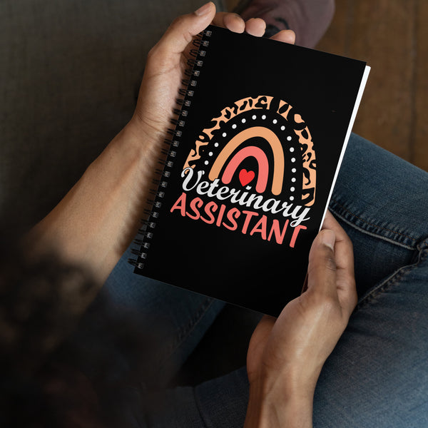 Veterinary Assistant Heart Spiral notebook-Spiral Notebook-I love Veterinary