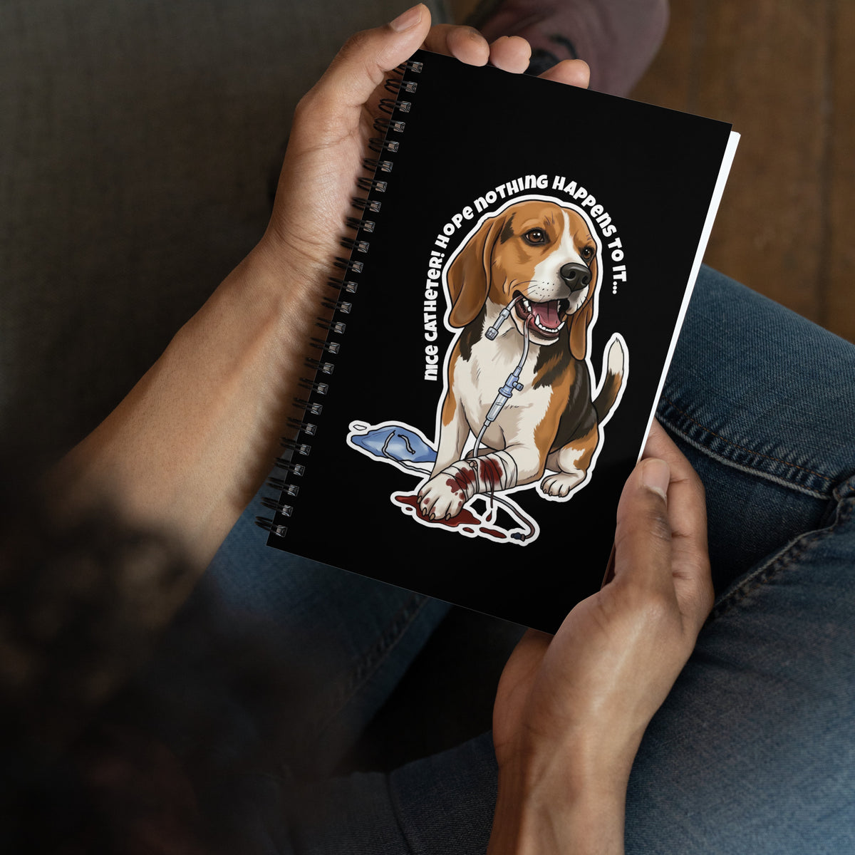 Nice catheter! Spiral notebook-I love Veterinary
