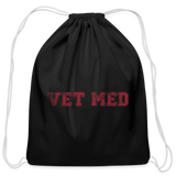 Vet med Drawstring Bag-Cotton Drawstring Bag | Q-Tees Q4500-I love Veterinary