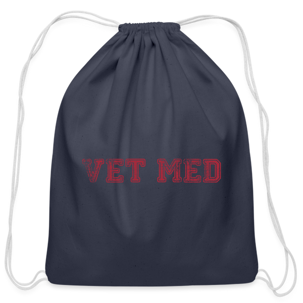 Vet med Drawstring Bag-Cotton Drawstring Bag | Q-Tees Q4500-I love Veterinary