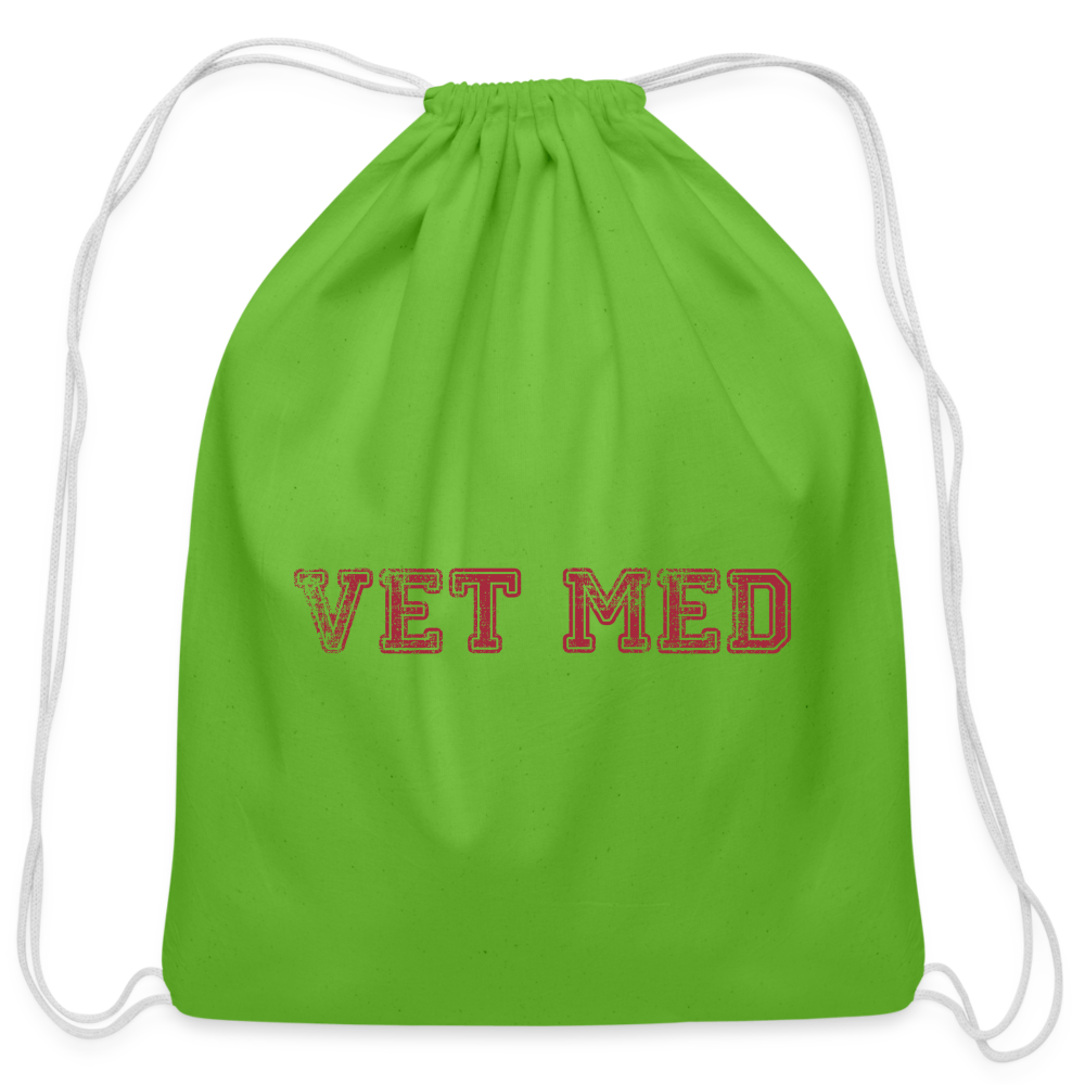 Vet med Drawstring Bag-Cotton Drawstring Bag | Q-Tees Q4500-I love Veterinary