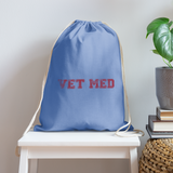 Vet med Drawstring Bag-Cotton Drawstring Bag | Q-Tees Q4500-I love Veterinary