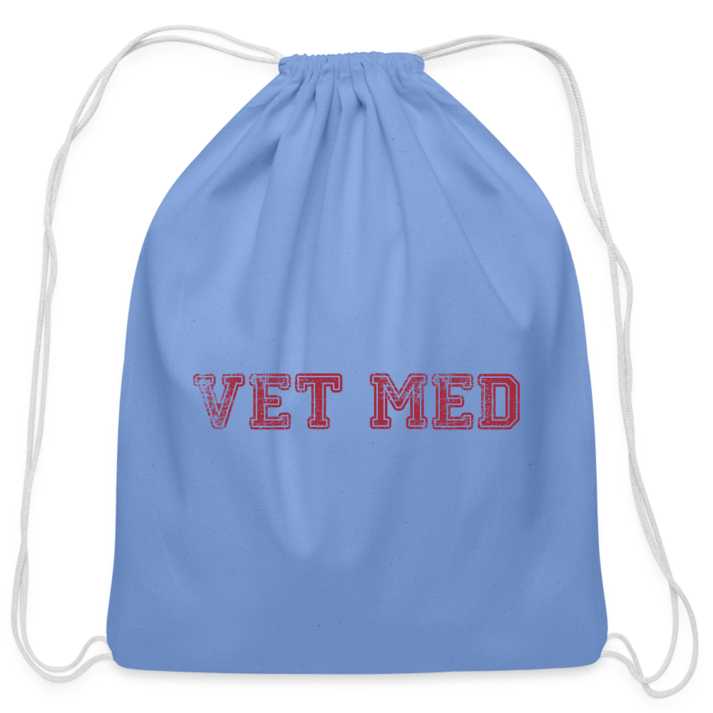 Vet med Drawstring Bag-Cotton Drawstring Bag | Q-Tees Q4500-I love Veterinary