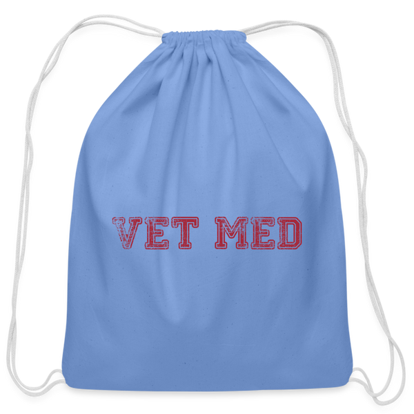 Vet med Drawstring Bag-Cotton Drawstring Bag | Q-Tees Q4500-I love Veterinary