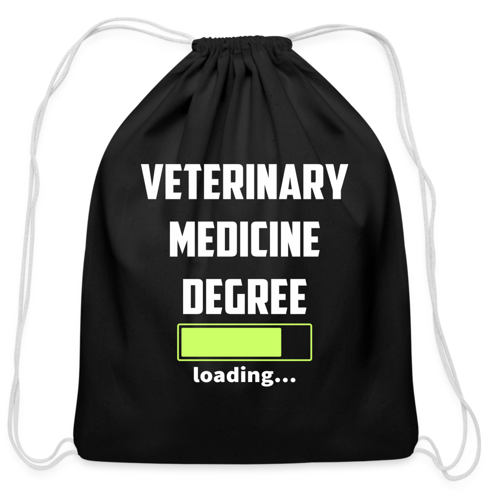 Veterinary medicine degree loading Drawstring Bag-Cotton Drawstring Bag | Q-Tees Q4500-I love Veterinary