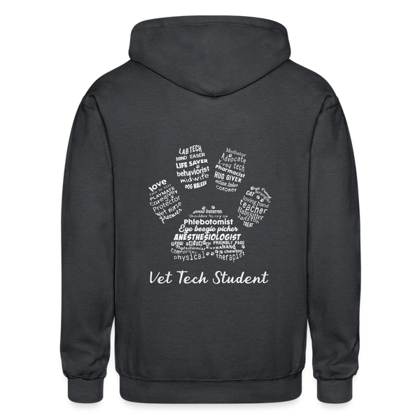 Vet Tech Student Gildan Heavy Blend Adult Zip Hoodie-Heavy Blend Adult Zip Hoodie | Gildan G18600-I love Veterinary