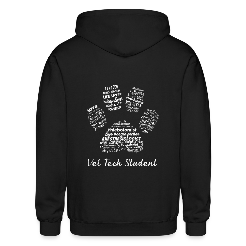 Vet Tech Student Gildan Heavy Blend Adult Zip Hoodie-Heavy Blend Adult Zip Hoodie | Gildan G18600-I love Veterinary