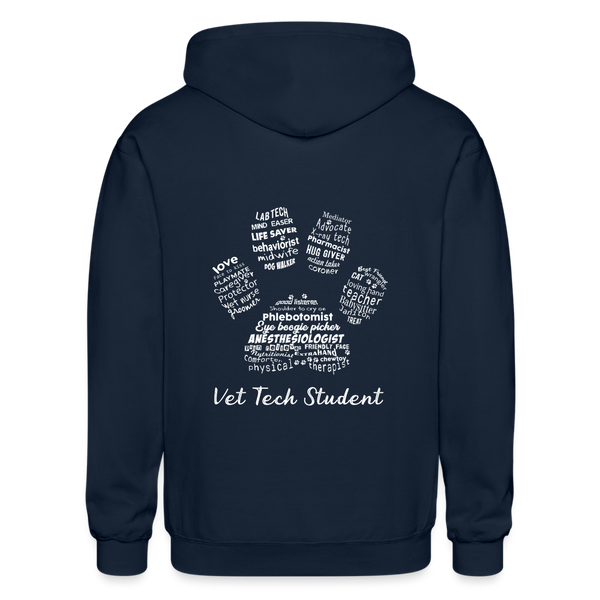 Vet Tech Student Gildan Heavy Blend Adult Zip Hoodie-Heavy Blend Adult Zip Hoodie | Gildan G18600-I love Veterinary