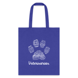 Veterinarian Pawprint Cotton Tote Bag-Tote Bag | Q-Tees Q800-I love Veterinary