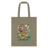 Veterinarian - Real doctors treat more than one species Cotton Tote Bag-Tote Bag | Q-Tees Q800-I love Veterinary