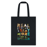 Veterinarian - Real doctors treat more than one species Cotton Tote Bag-Tote Bag | Q-Tees Q800-I love Veterinary