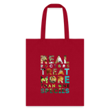 Veterinarian - Real doctors treat more than one species Cotton Tote Bag-Tote Bag | Q-Tees Q800-I love Veterinary