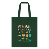 Veterinarian - Real doctors treat more than one species Cotton Tote Bag-Tote Bag | Q-Tees Q800-I love Veterinary